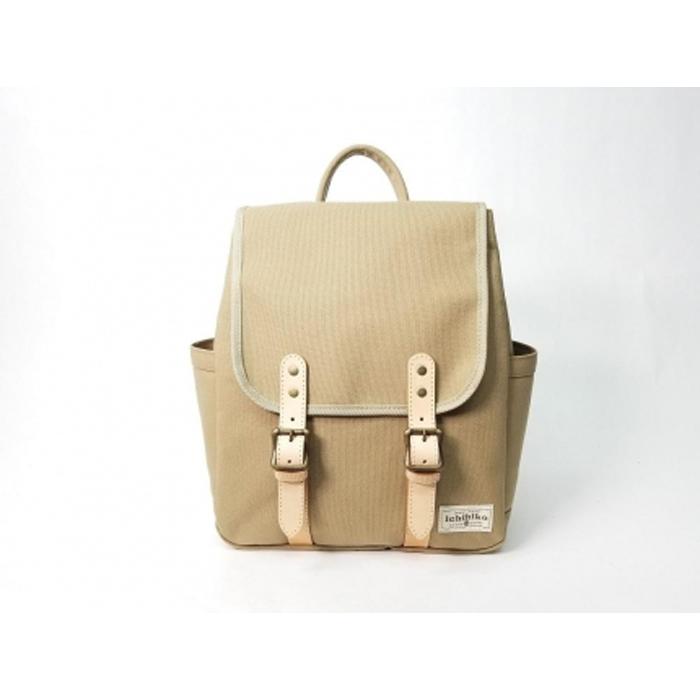 【ふるさと納税】【いちひこ帆布】 リュック/ベージュ【かばん ファッション 人気 おすすめ 】 | かばん 鞄 リュック ふるさと納税 栃木県 栃木市 特産品 おすすめ サムネイル3