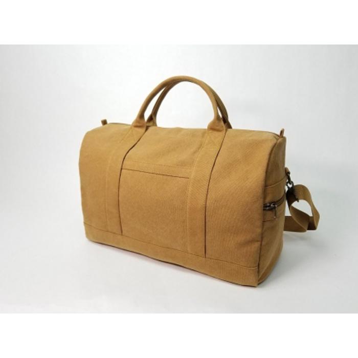 【ふるさと納税】【いちひこ帆布】 トラベルボストン/キャメル【かばん ファッション 人気 おすすめ 】 | かばん 鞄 バッグ ふるさと納税 栃木県 栃木市 特産品 おすすめ サムネイル3