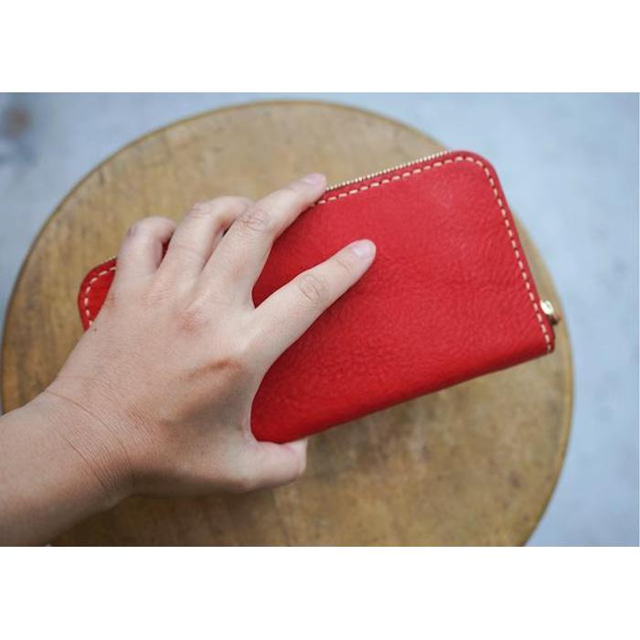 【ふるさと納税】栃木レザー使用｜やわらか本革Lジップ長財布｜Round zip wallet 02｜ブラック｜minca（全6色） サムネイル3