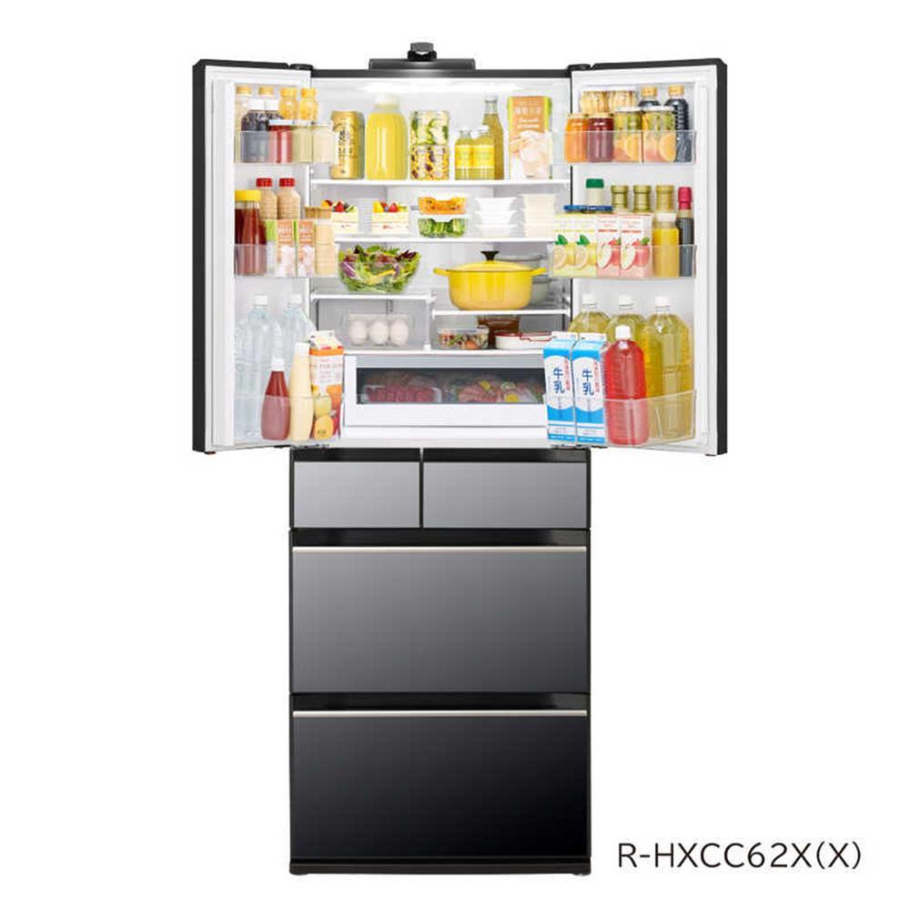 【ふるさと納税】日立 冷蔵庫【標準設置費込み】 HXCCシリーズ 6ドア フレンチドア(観音開き) 617L『2025年度モデル』R-HXCC62X【クリスタルミラー】【生活家電 日用品 人気 おすすめ 】 | HITACHI　キッチン家電　日用品　人気　おすすめ 電化製品 家電 家電製品 サムネイル2