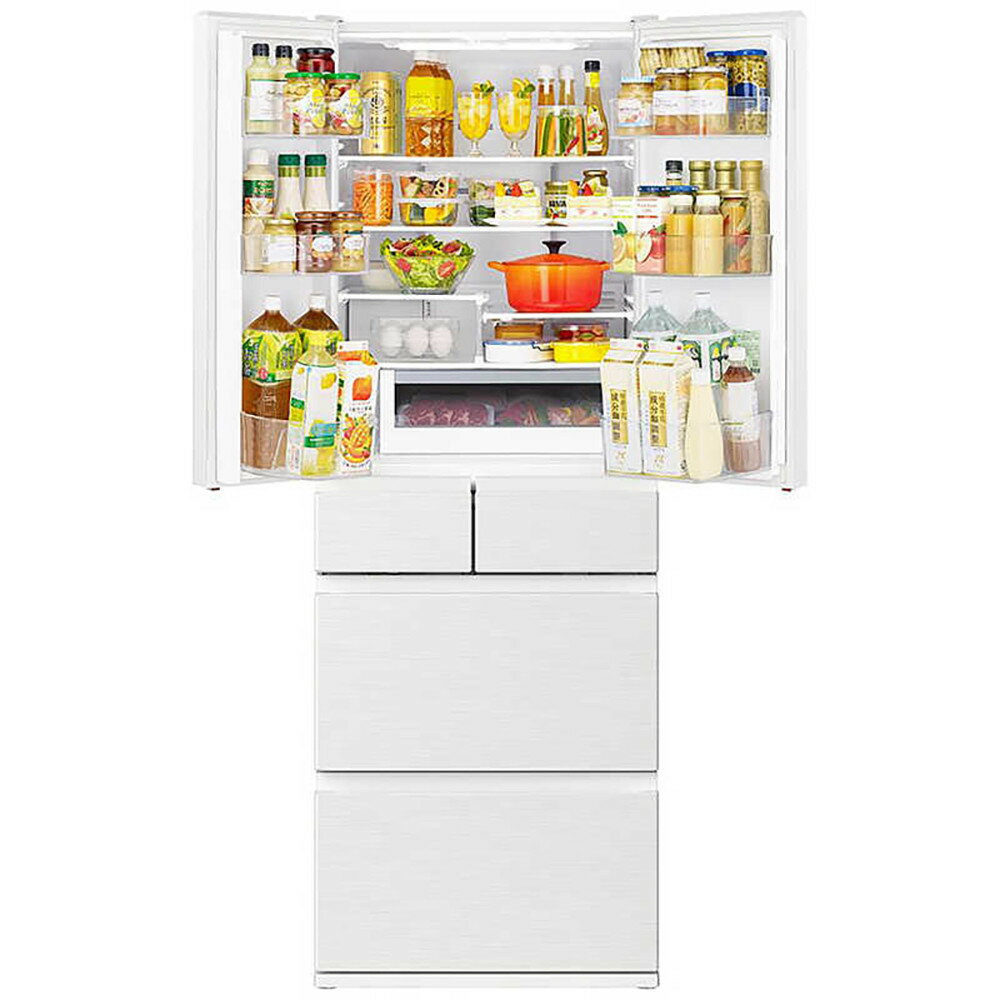 【ふるさと納税】日立 冷蔵庫【標準設置費込み】 Hタイプ 6ドア フレンチドア(観音開き) 540L『2025年度モデル』R-H54X-W | HITACHI　キッチン家電　電化製品 家電 サムネイル2