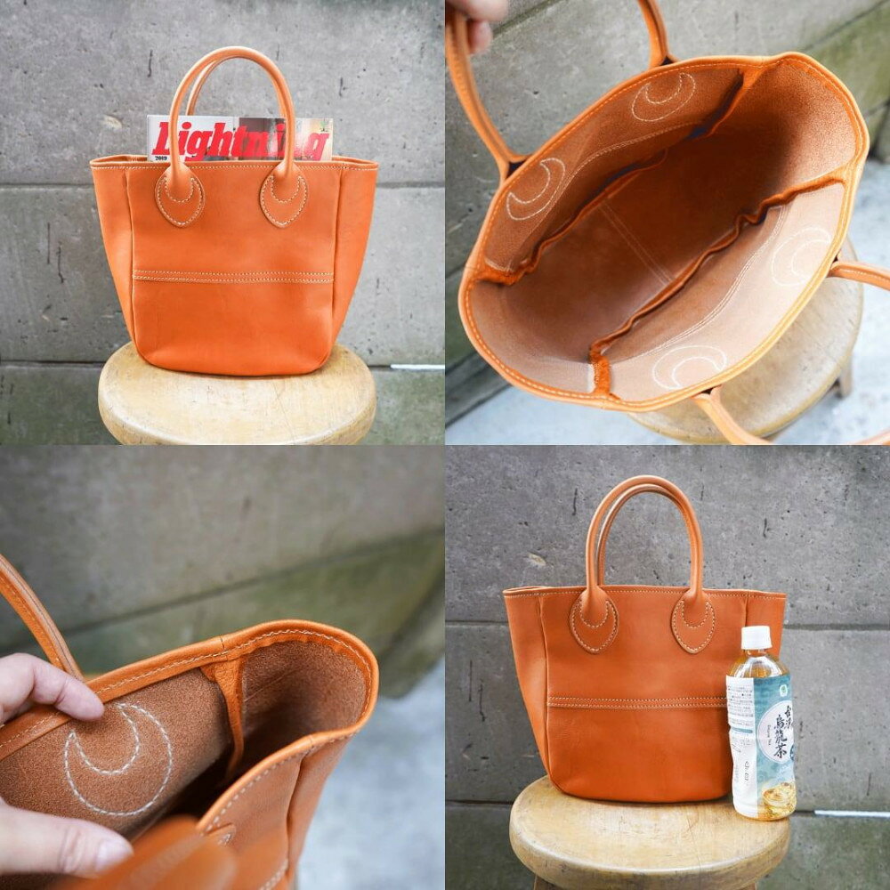 【ふるさと納税】栃木レザー使用｜ソフトな手触り 本革 小さめトートバッグ｜Tote bag 03 S｜キャメル｜minca（全6色） サムネイル2