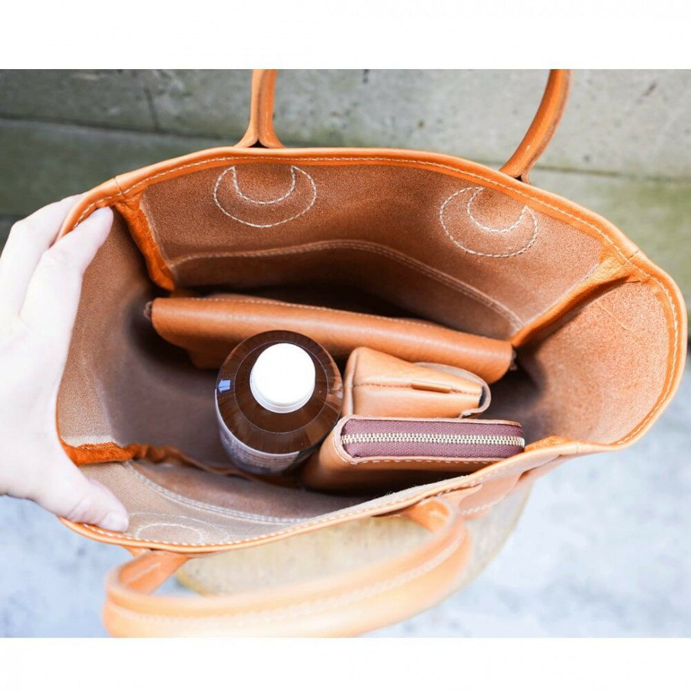 【ふるさと納税】栃木レザー使用｜ソフトな手触り 本革 小さめトートバッグ｜Tote bag 03 S｜キャメル｜minca（全6色） サムネイル3