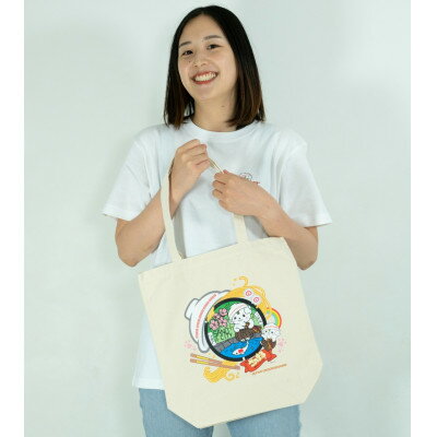 【ふるさと納税】佐野市 マンホールトートバッグ(さのまる) ナチュラル【1534727】 サムネイル2