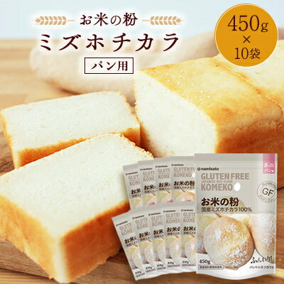 お米の粉ミズホチカラ パン用450g×10袋_ グルテンフリー 国産 ホームベーカリー 製パン材料 人気 おすすめ 美味しい 送料無料 【1559022】
