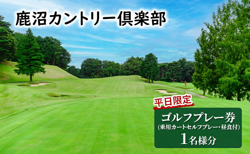 【ふるさと納税】【平日限定】 鹿沼カントリー倶楽部 プレー券 (乗用カートセルフプレー・昼食付) 1名様分 ゴルフ場利用権 チケット サムネイル2
