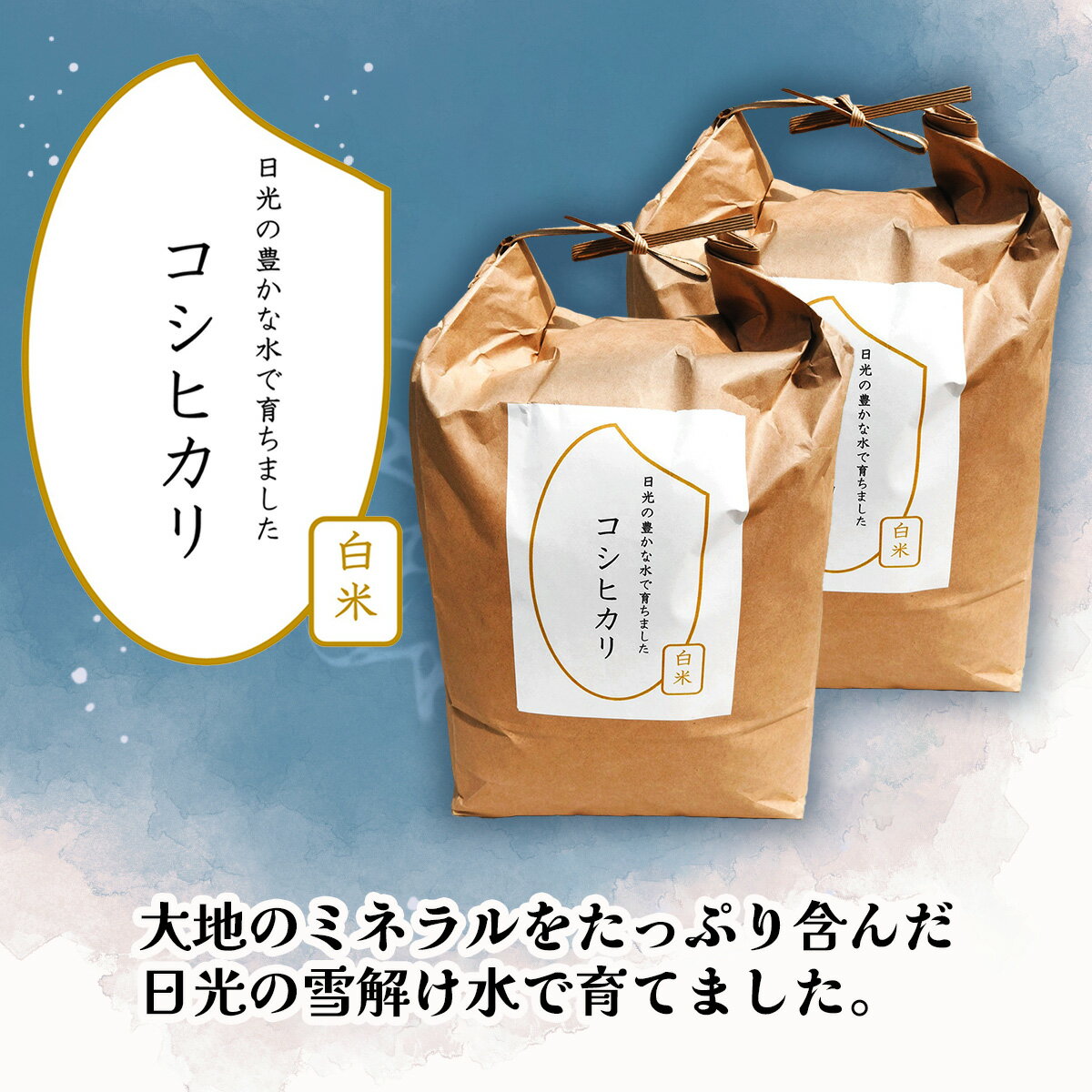 【ふるさと納税】[数量限定] 令和7年度産 コシヒカリ 白米10kg (5kg×2袋)｜こしひかり お米 ご飯 ライス 2025年度米 白米 精米 国産 日光産 産地直送 先行予約 [0707] - 画像2