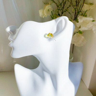 【ふるさと納税】サージカルステンレス金属アレルギー対応ピアス・グリーンカラー【1676350】 サムネイル2