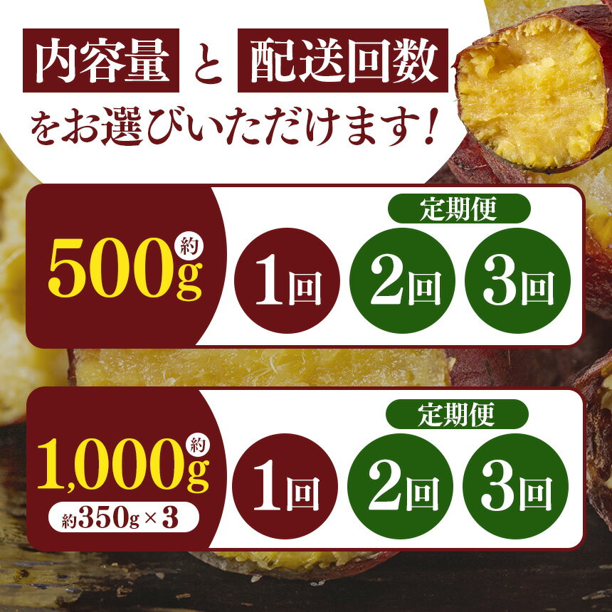 【ふるさと納税】冷凍 焼き芋（スイーツ芋）選べる 定期便 内容量 | さつまいも 冷凍 焼き芋 スイーツ 冷やし芋 紅はるか 甘い あまい おいしい ポリフェノール ビタミン 豊富 ここだけ 添加物 不使用 離乳 食 健康 350g 栃木県 真岡市 - 画像2
