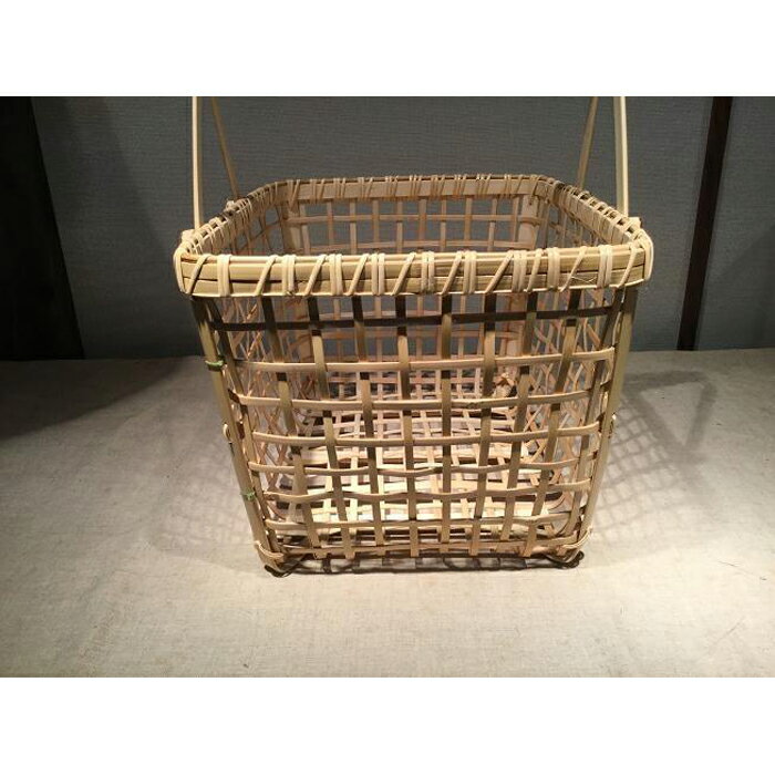 【ふるさと納税】スーパーかご　35×27×24cm　※受注生産につき、発送までに最大2ヶ月程かかる場合あり ｜ 竹工芸 伝統工芸品 日用品 雑貨 栃木県 大田原市 サムネイル3