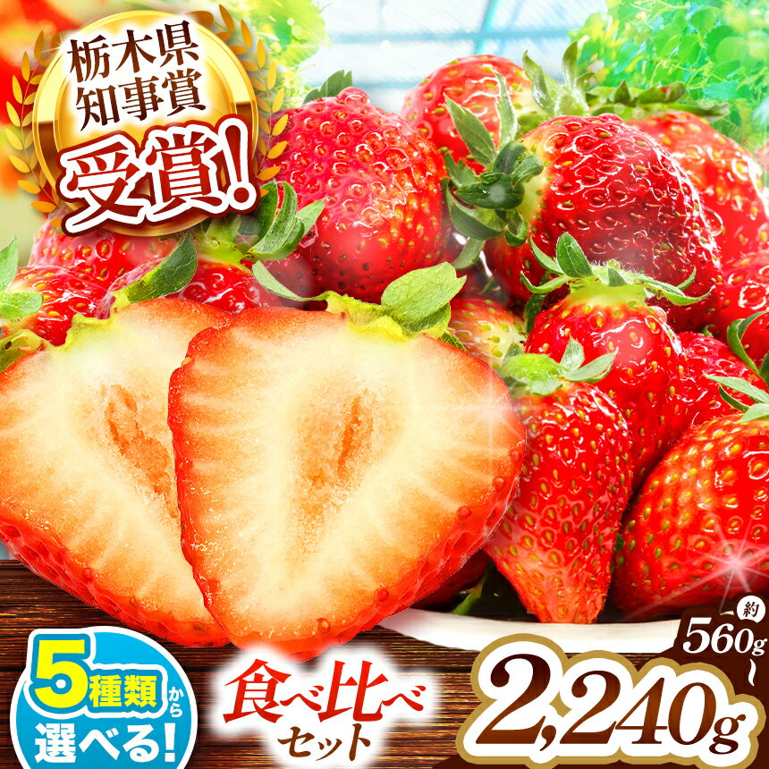 【先行予約】【選べる品種】【選べるグラム数】苺の贅沢! いちご4種類 食べ比べセット 560g 1120g 1680g《12月より収穫・順次出荷予定》| いちご 苺 フルーツ 果物 甘い 美味しい とちおとめ とちあいか スカイベリー ミルキーベリー 選べる 栃木県 矢板市