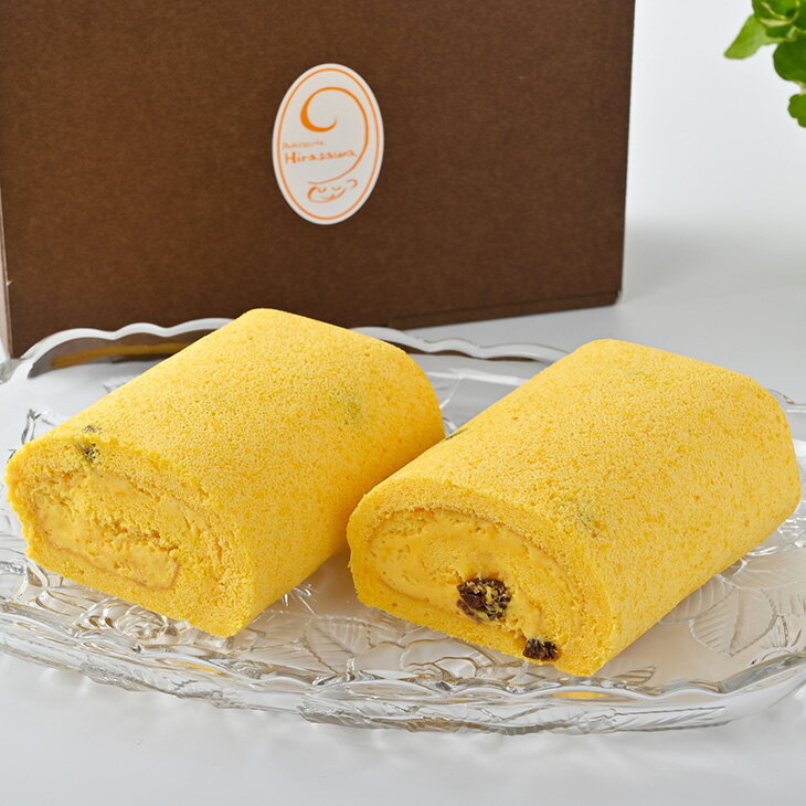 【ふるさと納税】10-30 中山かぼちゃロール | ロールケーキ 2本 (1本 12cm) 南瓜 おやつ お菓子 - 画像2
