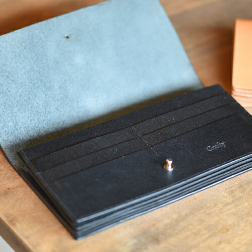 【ふるさと納税】栃木レザーの長財布　ブラック｜栃木県 益子町 ふるさと納税 日用品 財布 長財布 革財布（BB004-1-1） サムネイル2