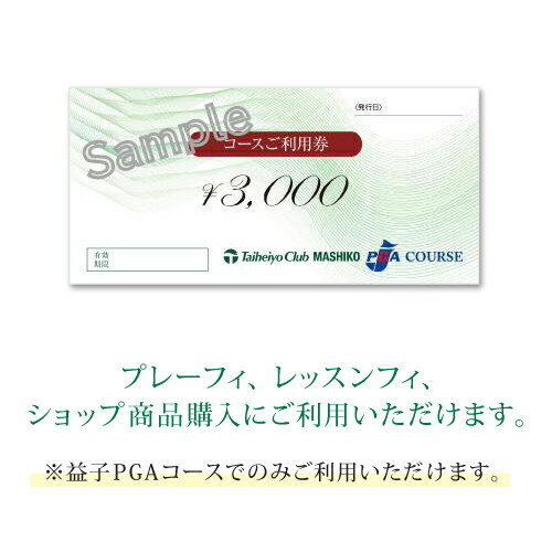 【ふるさと納税】益子PGAコース　コースご利用券（3,000円分）（CC004） サムネイル2