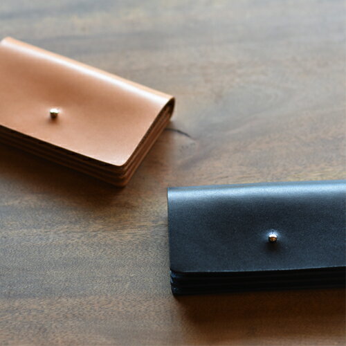 【ふるさと納税】栃木レザーのカードケース　ナチュラル｜栃木県 益子町 ふるさと納税 日用品 カードケース 名刺入れ（BB007-2-1） サムネイル2