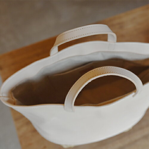 【ふるさと納税】ヌメ革カゴバッグ｜栃木県 益子町 ふるさと納税 日用品 バッグ 革 カゴバッグ（BB012） サムネイル3