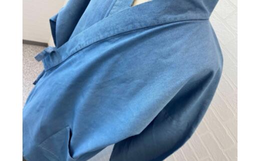 【ふるさと納税】作務衣上下セット (L) 藍染め 作務衣 おしゃれ 日本製 栃木県壬生町 サムネイル2