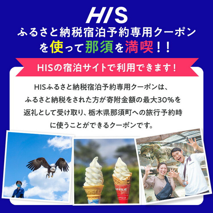 【ふるさと納税】【金額が選べる】HISふるさと納税宿泊予約専用クーポン（栃木県那須町）3,000円～90,000円分｜宿泊 宿泊券 旅行 旅行券 旅券 クーポン 旅 トラベル お出かけ 温泉 宿泊予約 HIS 那須 サムネイル2
