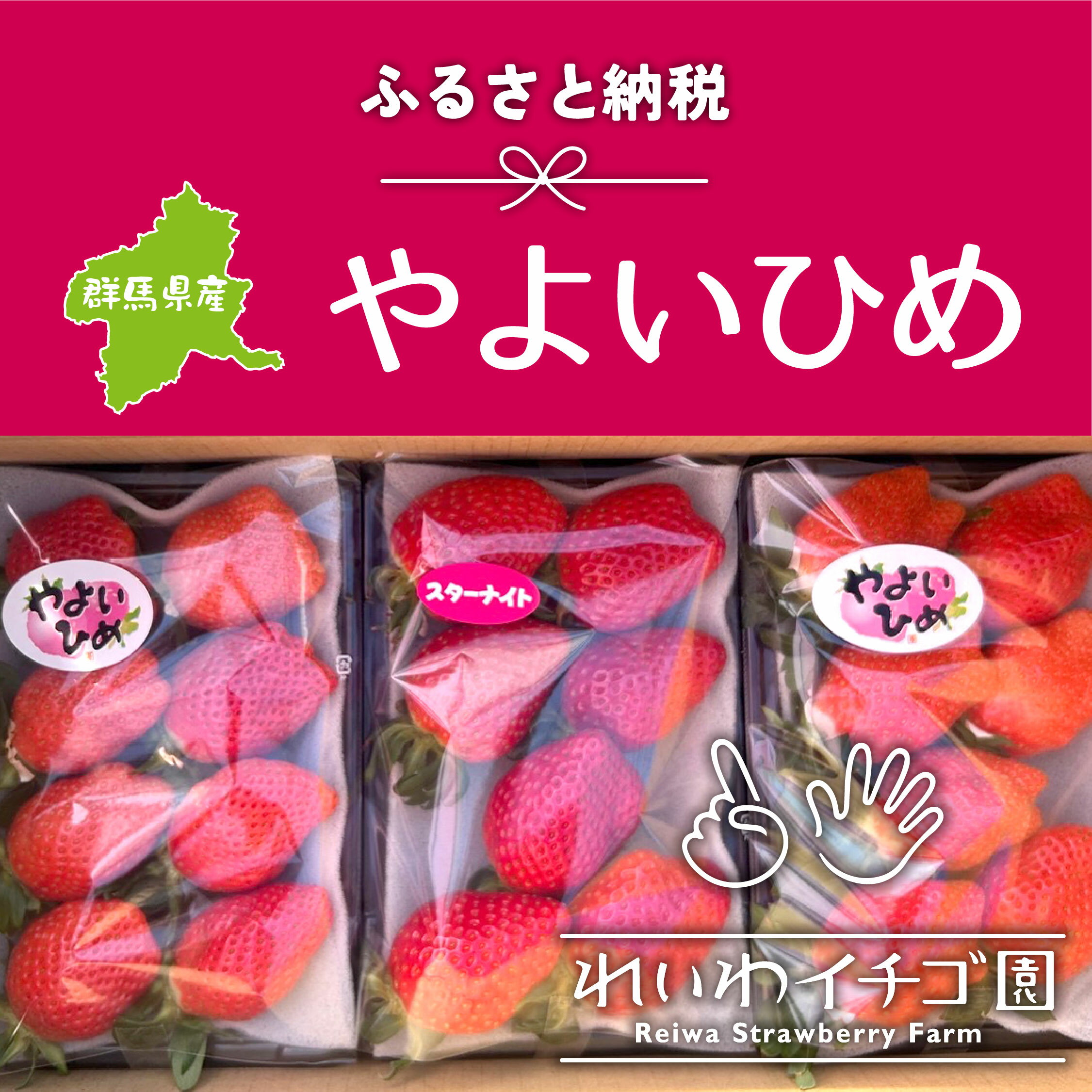 ＜2026年 先行予約＞やよいひめ おすすめいちご 320g×3トレー｜ 朝採れ やよいひめ たっぷり 贈答用 新鮮 特大 完熟 いちご 旬 苺 ストロベリー 高級 産地直送 果汁 甘い 人気 高評価 有機肥料 生産 生産量 産地 高糖度 プレゼント 群馬県 前橋市 R4-111