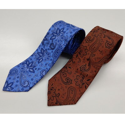 【数量限定】桐生織シルクネクタイ2本セットJ【1436377】