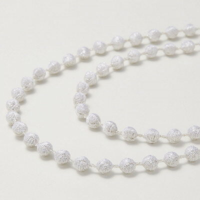 【ふるさと納税】刺繍ネックレス　スフィアラメ(シルバー)【1628337】 サムネイル2