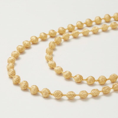 【ふるさと納税】刺繍ネックレス　スフィアラメ(ゴールド)【1628344】 サムネイル3