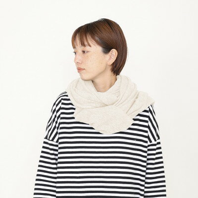 【ふるさと納税】【 OTA KNIT 】ふわふわガーゼ ファーカシミヤ ショール(オフ白)【1568328】 サムネイル2