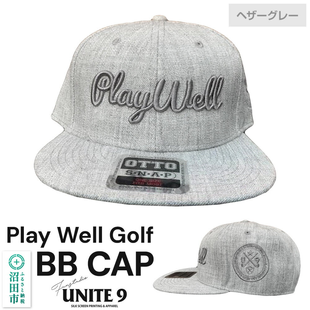 Play Well Golf BB CAP ヘザーグレー フリーサイズ FUN工房UNITE9