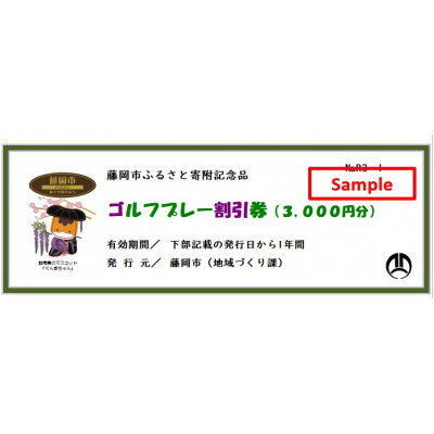 【ふるさと納税】市内ゴルフプレー割引券 10枚【1391684】 サムネイル3