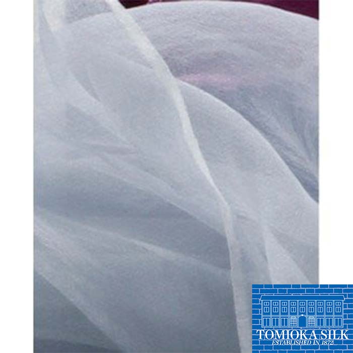 【ふるさと納税】 TOMIOKA SILK オーガンジーストール 「草木染」＜ブルーグレー＞ 富岡シルク 国産 草木染 プレミアム ストール 春繭 シルク 絹 青 ブルーグレー ファッション 贈り物 ギフト F21E-378 サムネイル2