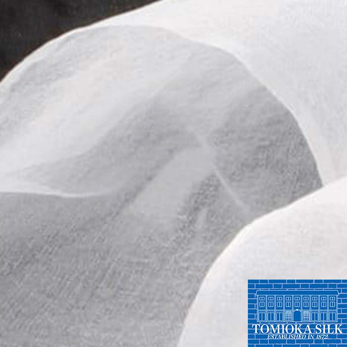 【ふるさと納税】 シルクオーガンジーストール 「モノトーン」＜白＞ プレミアム ストール 白 ホワイト 富岡シルク 絹 春繭 シルク 国産 F21E-382 サムネイル3