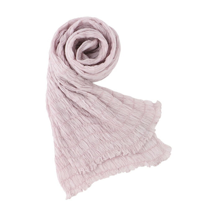 【ふるさと納税】シルクシャーリングマフラー（草木染め）：花没薬（紫） F20E-066 サムネイル2