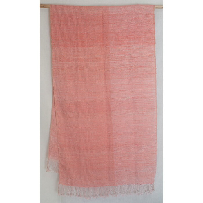 【ふるさと納税】《高級国産シルク100%》手織り草木染め手紡ぎ真綿糸(絹100％)とピュアカシミヤのストール(箱無しサイズ変更) F20E-375 サムネイル2