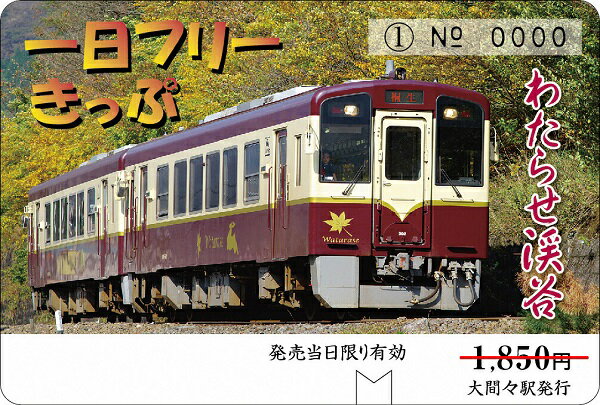 【ふるさと納税】【73】わたらせ渓谷鐵道「トロッコ列車の旅セット」※おとな1名用 サムネイル3
