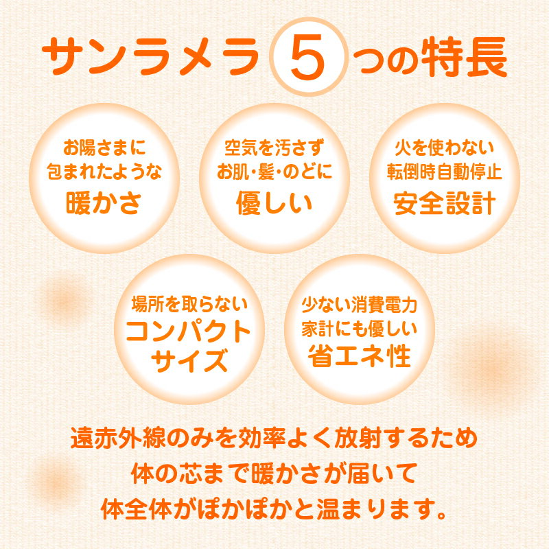 【ふるさと納税】【214】遠赤外線輻射式暖房器サンラメラ 600w型 サムネイル3