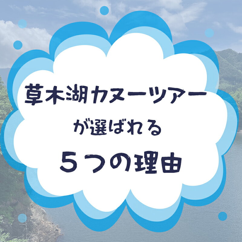 【ふるさと納税】【120】草木湖カヌー半日ツアー（シニア2名） サムネイル2