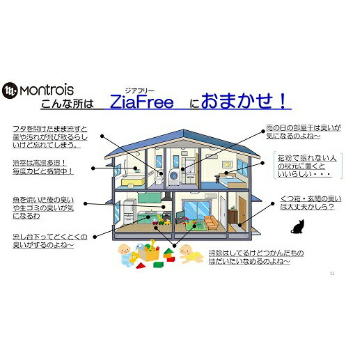 【ふるさと納税】除菌消臭器 ZiaFree (ジアフリー) ｜除菌 消臭 脱臭 Montrois コンパクト コードレス 小型 ミニ [0036] サムネイル3