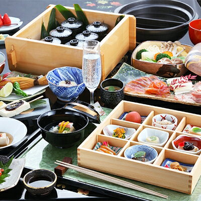 【ふるさと納税】憧れの宿【悠湯里庵】　眺望の別館悠山『平日限定　1泊2食付きプラン』　2名様宿泊招待券【1026844】 サムネイル2