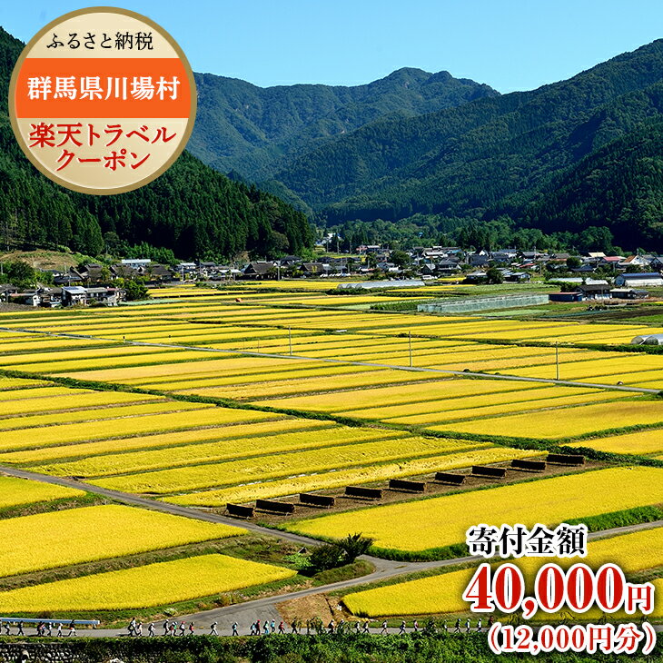群馬県川場村の対象施設で使える楽天トラベルクーポン　寄附額40,000円（クーポン額12,000円）