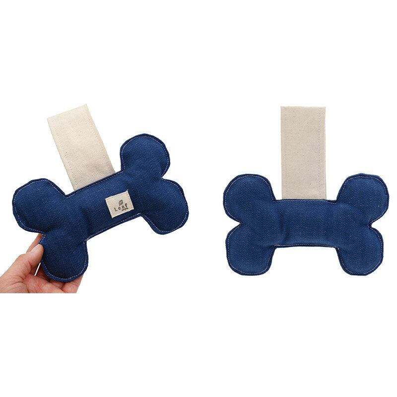 【ふるさと納税】ペットとOSORO! 骨型ひっぱりおもちゃ＆トートバッグセット サムネイル2