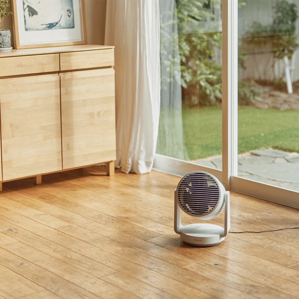 【ふるさと納税】リズム 大風量2重反転ファン搭載サーキュレーター Silky Wind Circulator ライトグレー　【11100-1822】 サムネイル2