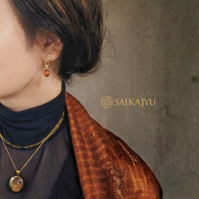 【ふるさと納税】淡水パールイヤリング「連鎖」【1639693】 サムネイル3