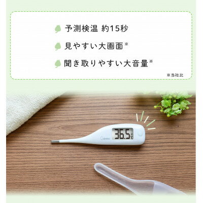 【ふるさと納税】ドリテック　やわらかタッチ体温計 ホワイト TO-204WT【配送不可地域：沖縄県】【1642632】 サムネイル2