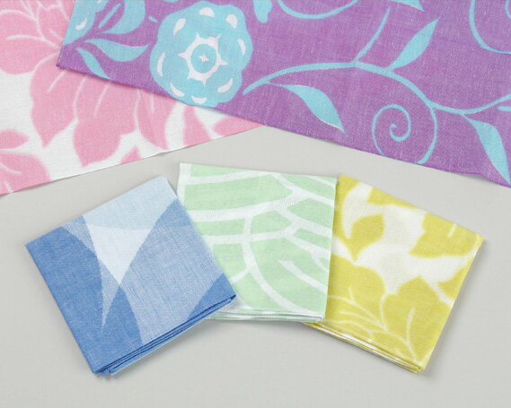 秩父ほぐし織り　ハタオト　ハンカチ ／ 織物 染物 小風呂敷 送料無料 埼玉県 特産 No.127