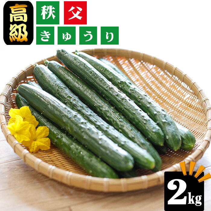 【約2kg】【高級ブランドきゅうり】秩父きゅうり ／ 野菜 キュウリ 胡瓜 きゅうり ブランドきゅうり みずみずしい 歯切れ 甘み 旨味 新鮮 野菜セット 朝採れ 食卓 サラダ 料理素材 夏野菜 埼玉県 特産 No.216
