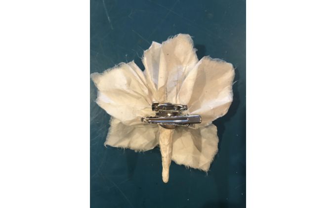 【ふるさと納税】和紙のコサージュ[52210316] ファッション小物 ブローチ アクセサリー 　お届け：発注後1～2ヵ月程度 サムネイル3