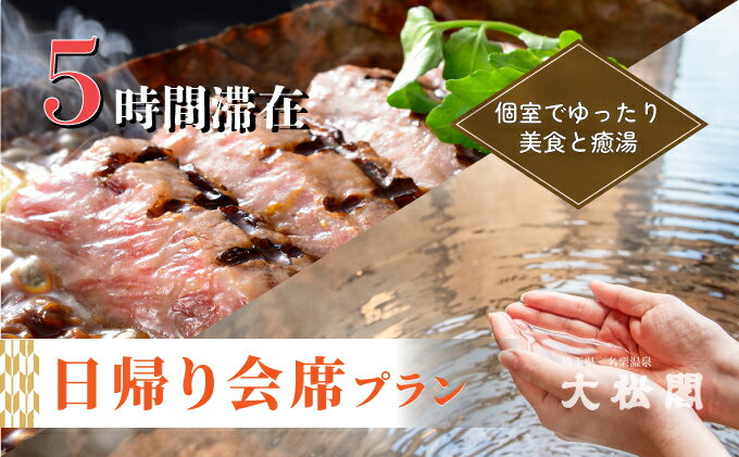 【ふるさと納税】【名栗温泉 大松閣】会席日帰りコース・ペア券 貸切風呂1回無料[52210340] お食事券 チケット 温泉利用券 　お届け：発注後、2～3週間程度 サムネイル2