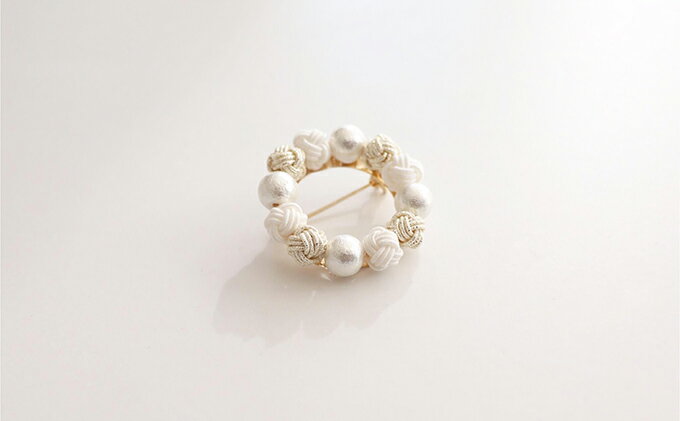 【ふるさと納税】水引ブローチ【すずらん】[52210596] ファッション小物 アクセサリー 　お届け：発注後、2週間程度 サムネイル3