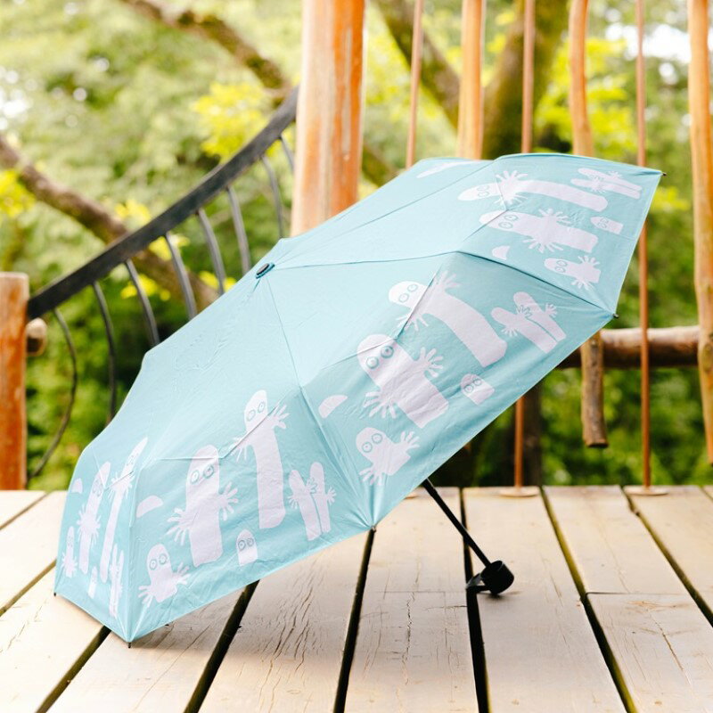 【ふるさと納税】MOOMINVALLEY PARK 晴雨兼用 折り畳み傘 ニョロニョロ [52211024]　お届け：発注後、1か月程度 サムネイル2