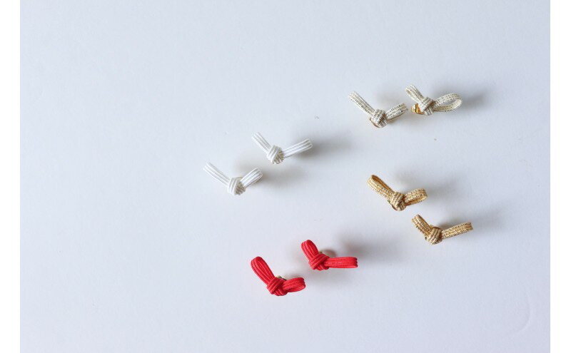 【ふるさと納税】水引musubi耳飾り ゴールド ピアス ［52211039］　お届け：発注後、2週間程度 サムネイル3